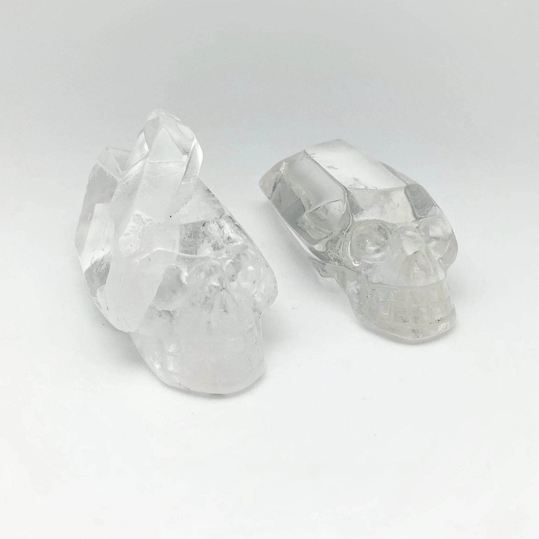 Carved Quartz Point Crystal Skull-Rocks and Gems Canada
