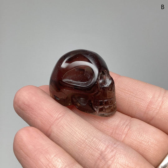 Carved Smoky Quartz Skull-Rocks and Gems Canada