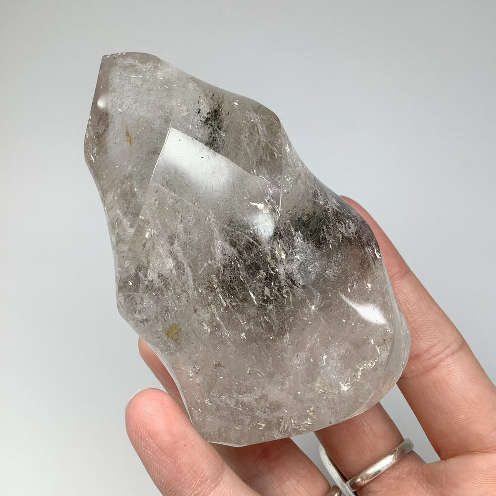 Carved Lodalite Quartz Flame - Rocks and Gems Canada