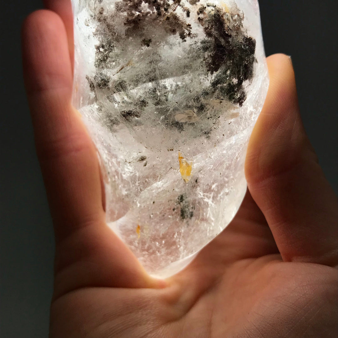 Carved Lodalite Quartz Flame - Rocks and Gems Canada