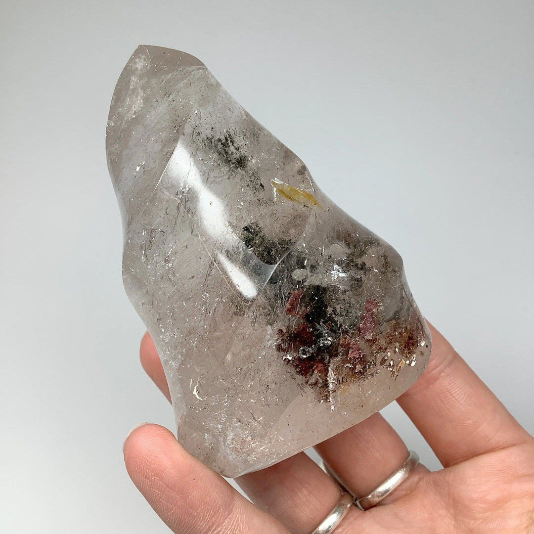 Carved Lodalite Quartz Flame - Rocks and Gems Canada