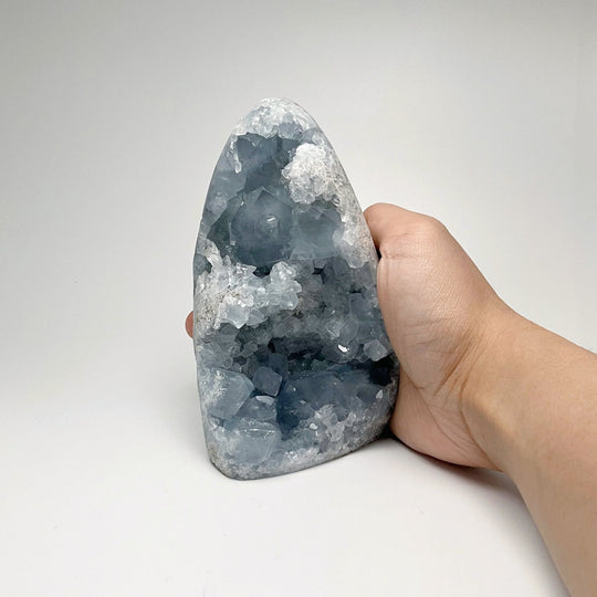 Celestite Stand Up Geode - Rocks and Gems Canada