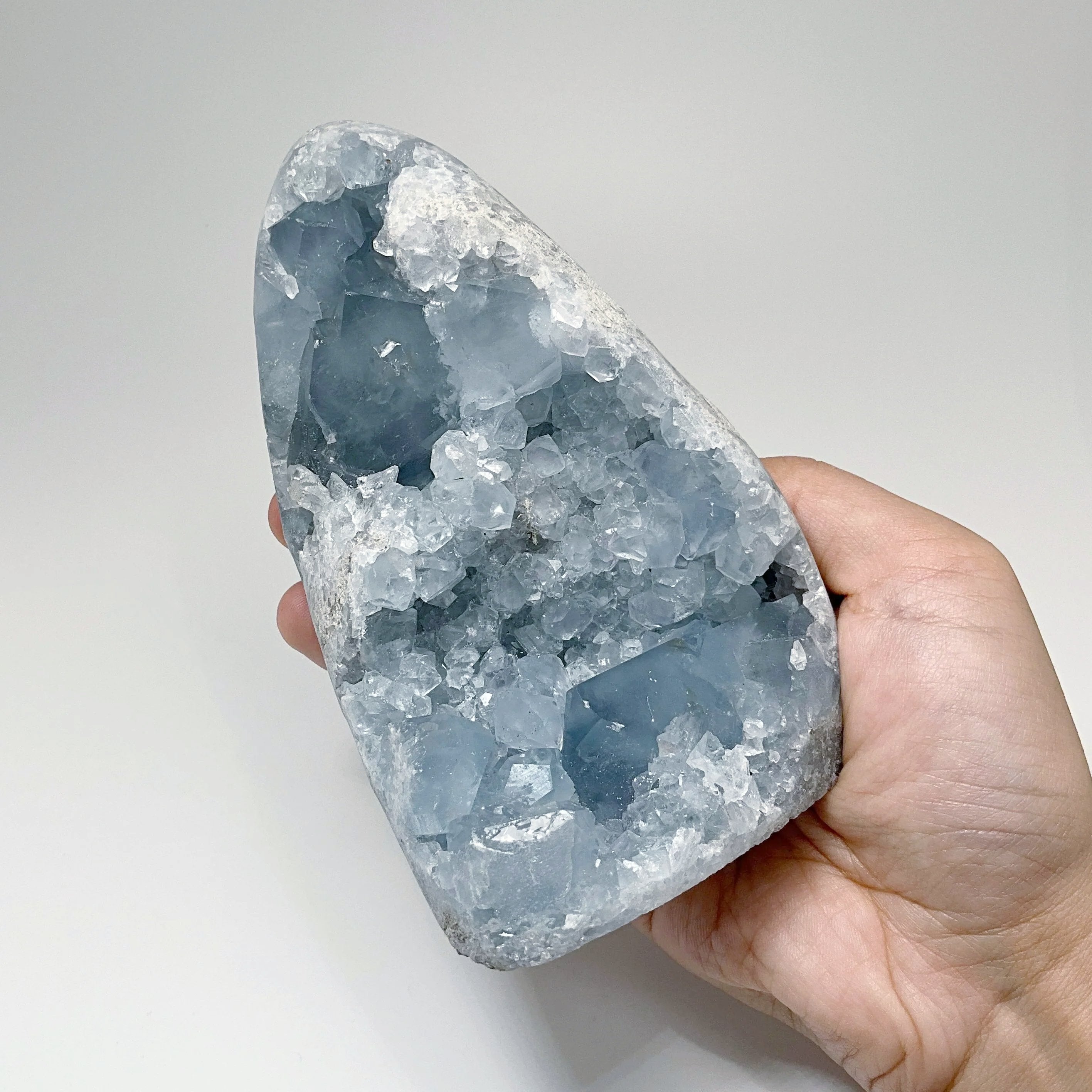 Celestite Stand Up Geode - Rocks and Gems Canada