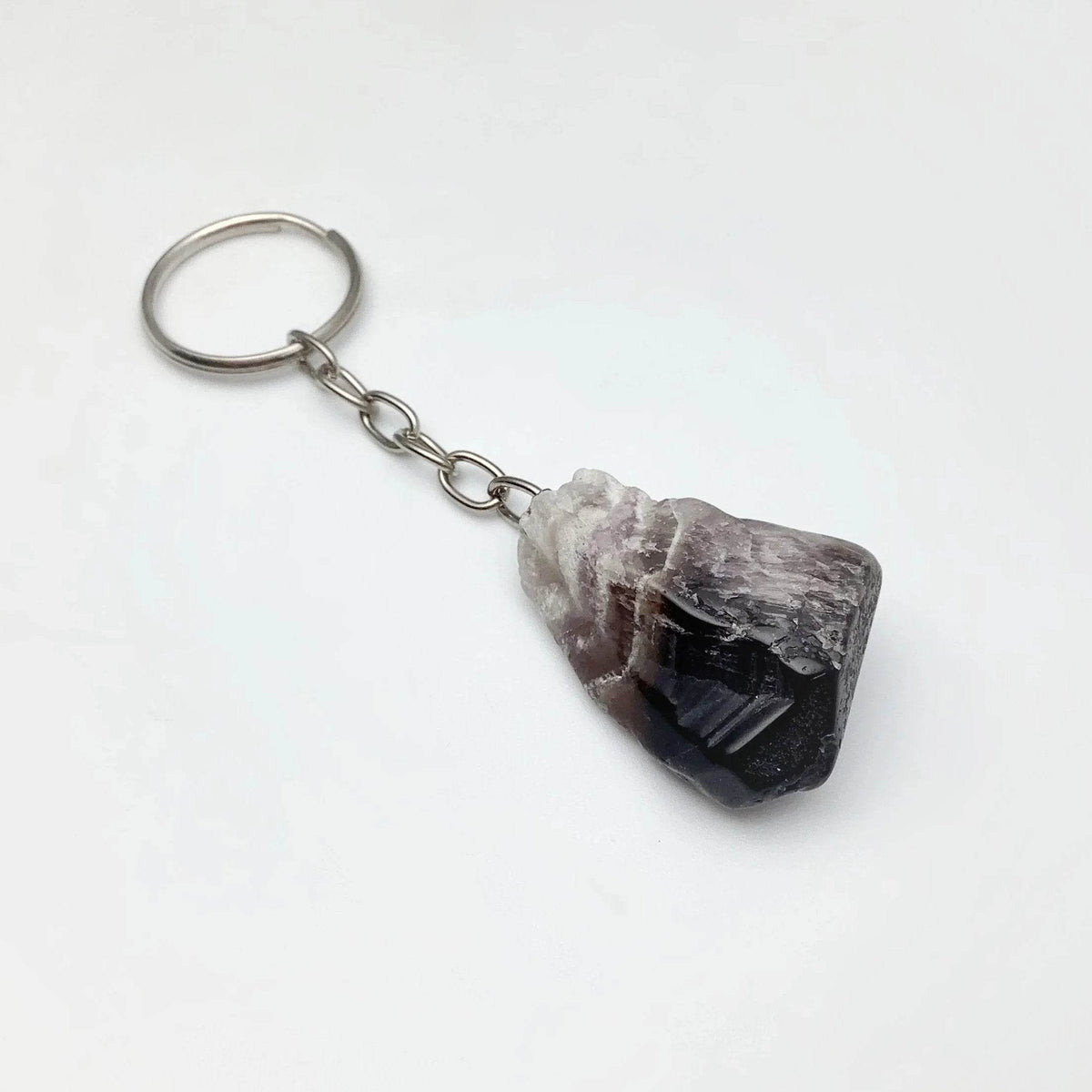 Chevron Amethyst Keychain-Rocks and Gems Canada