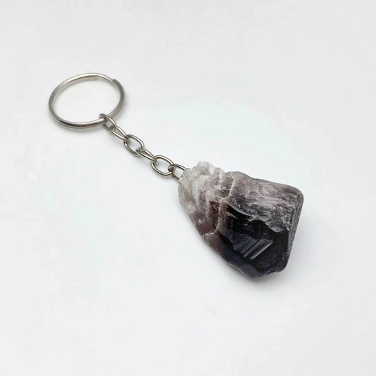 Chevron Amethyst Keychain-Rocks and Gems Canada