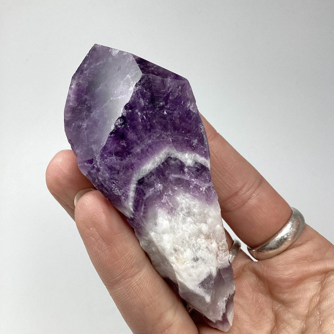 Chevron Amethyst Scepter-Rocks and Gems Canada