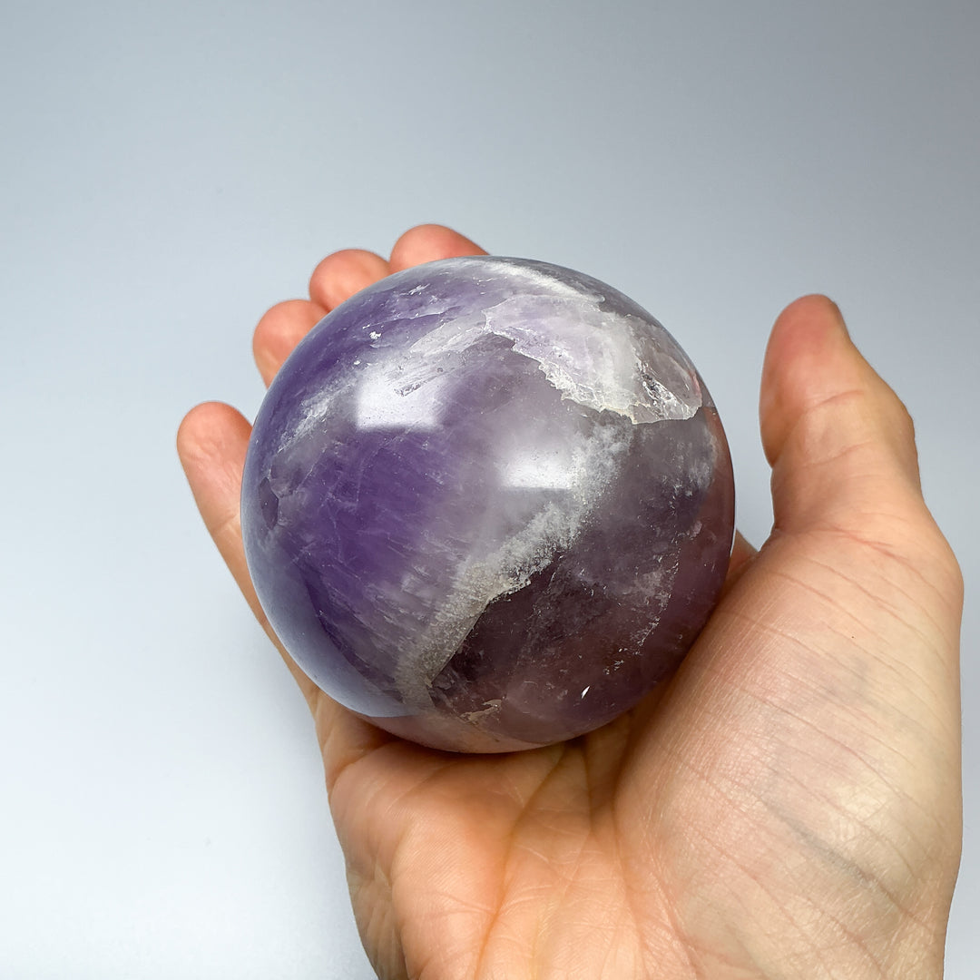 Chevron Amethyst Sphere-Rocks and Gems Canada