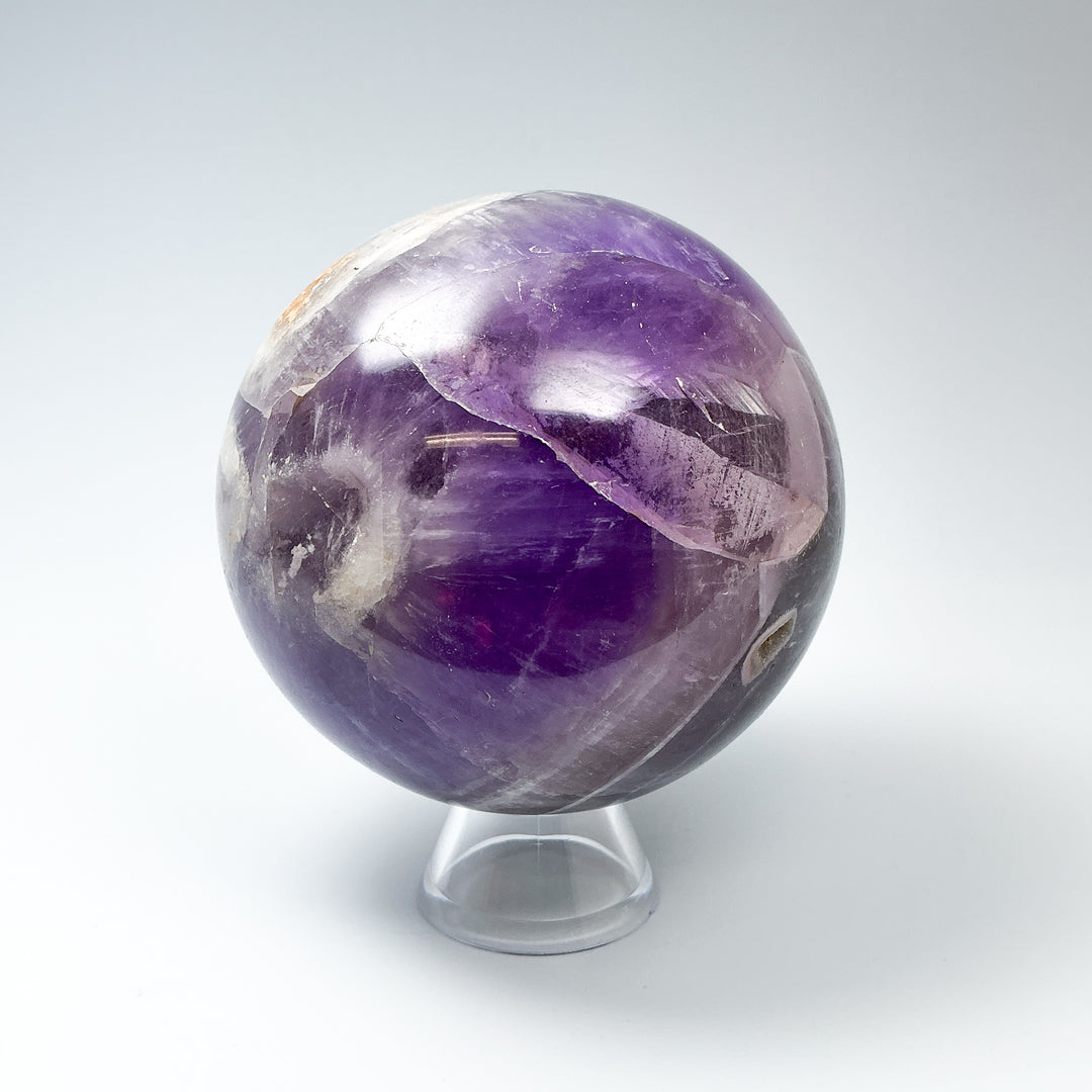 Chevron Amethyst Sphere-Rocks and Gems Canada