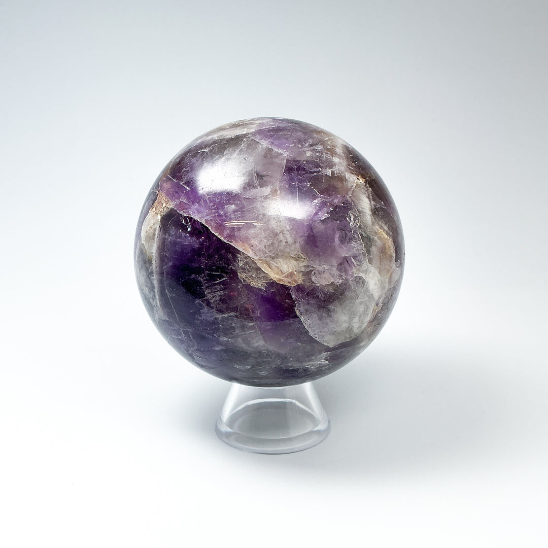 Chevron Amethyst Sphere-Rocks and Gems Canada