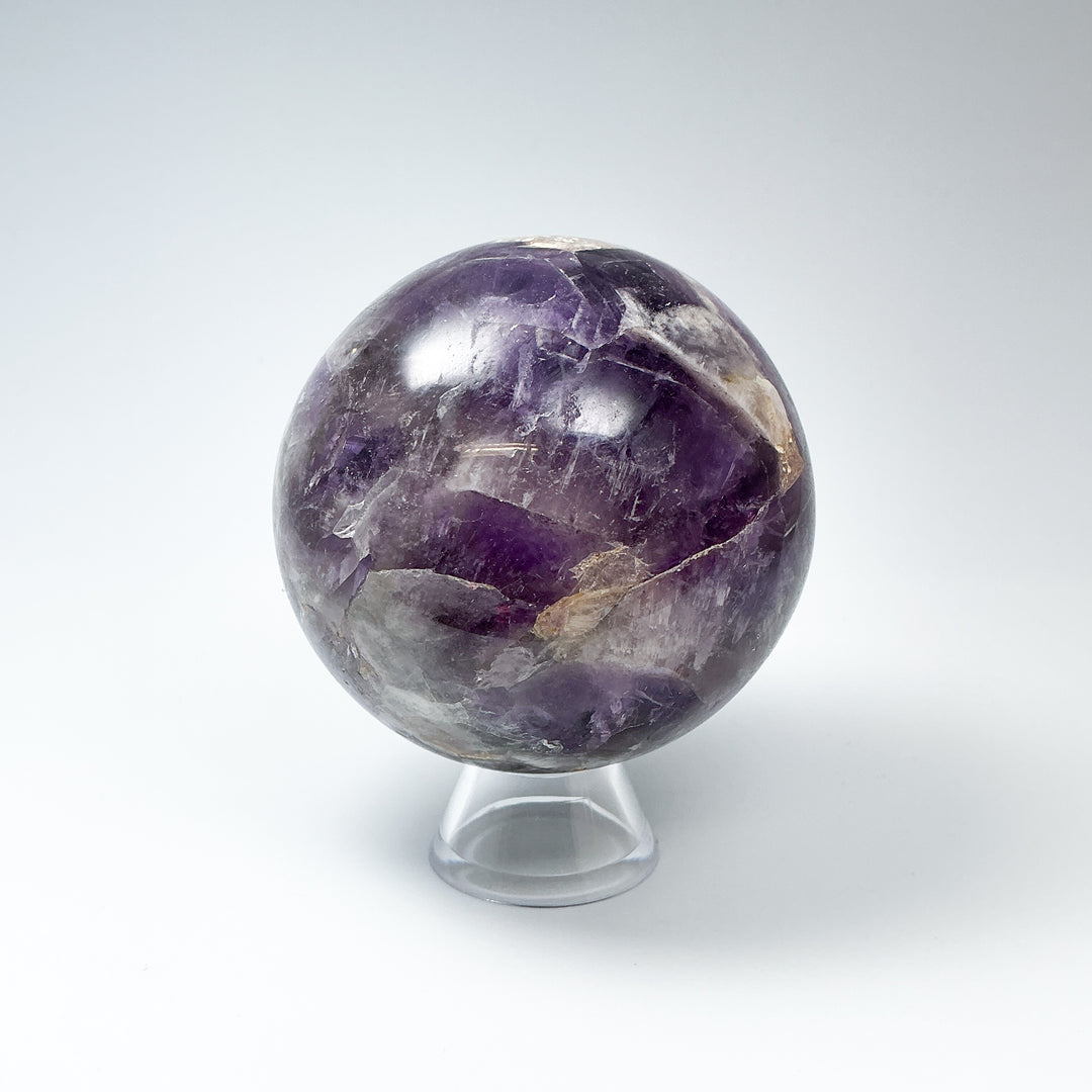 Chevron Amethyst Sphere-Rocks and Gems Canada