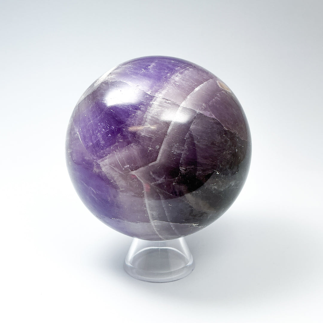 Chevron Amethyst Sphere-Rocks and Gems Canada