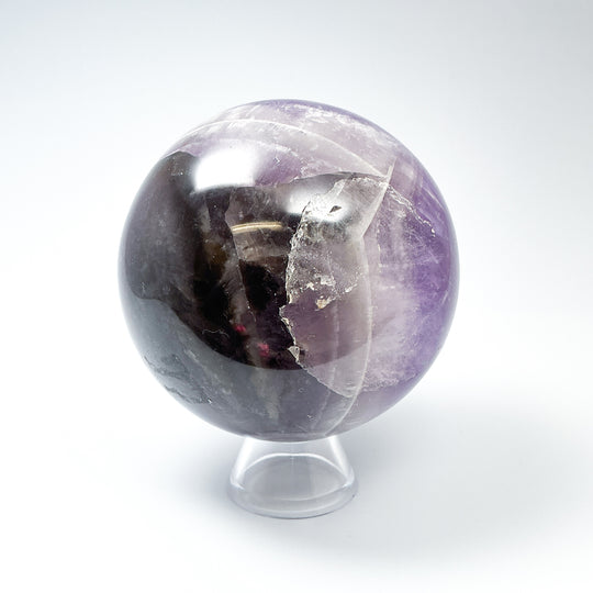 Chevron Amethyst Sphere-Rocks and Gems Canada