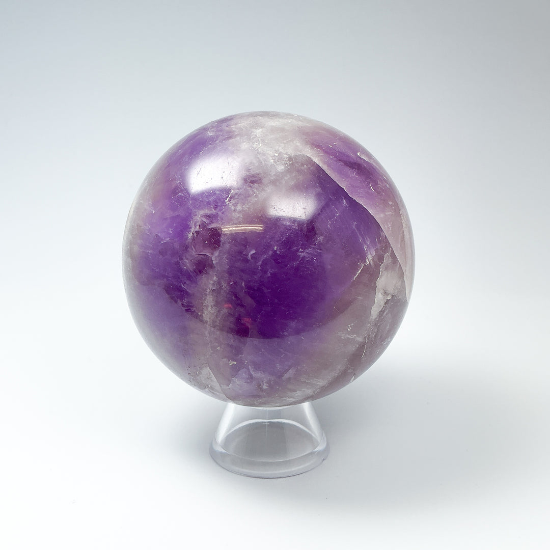Chevron Amethyst Sphere-Rocks and Gems Canada