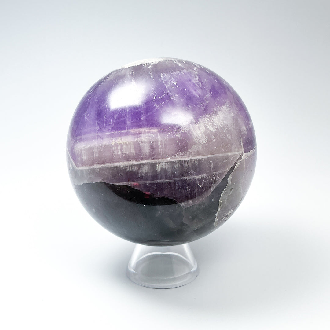 Chevron Amethyst Sphere-Rocks and Gems Canada