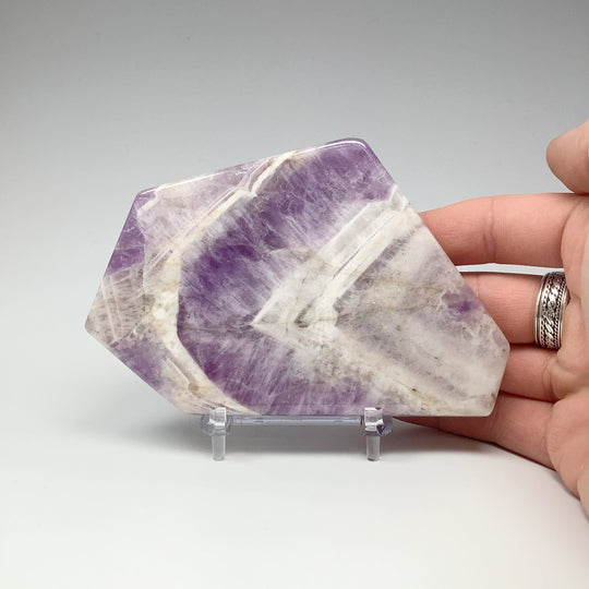 Chevron Amethyst Slice - Rocks and Gems Canada