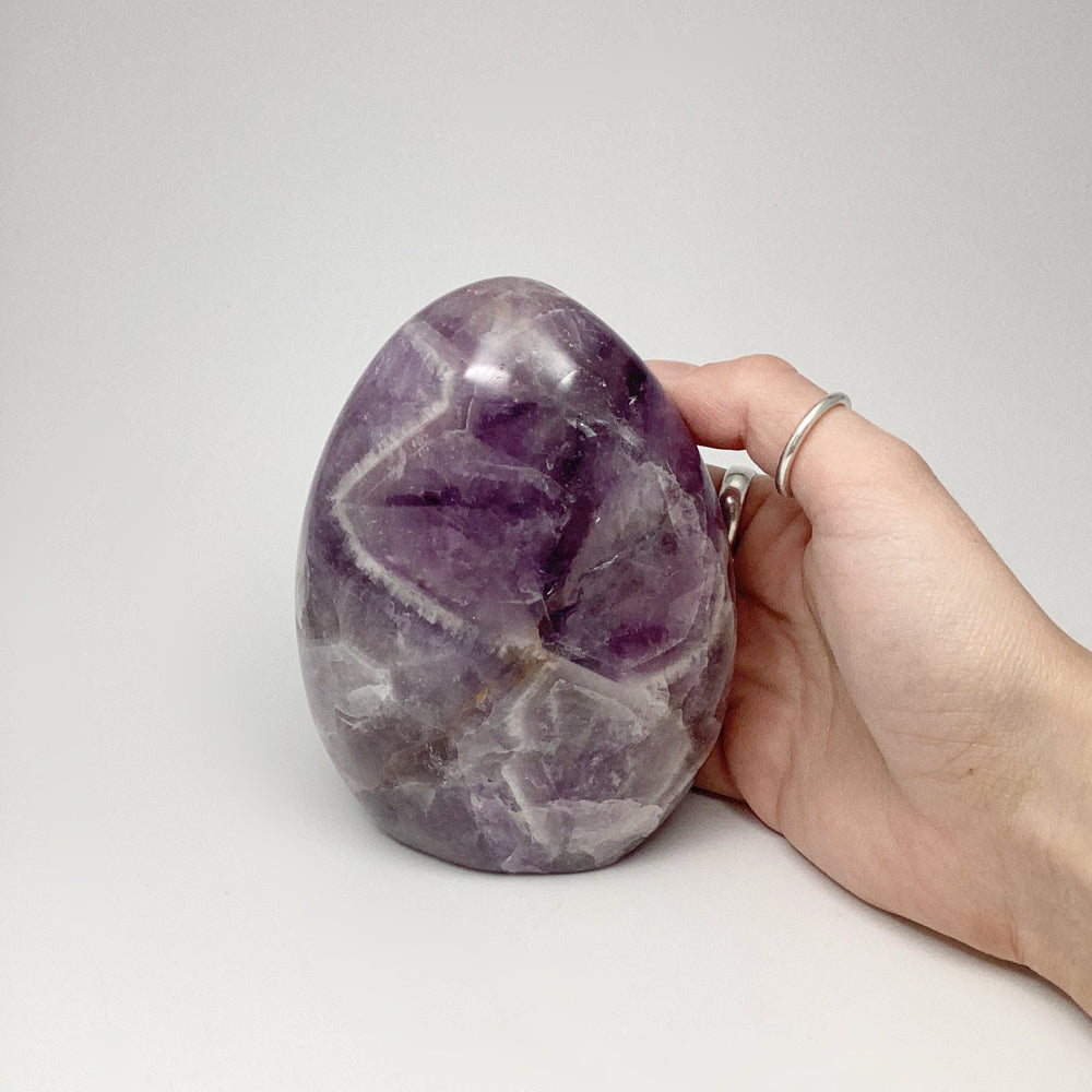 Chevron Amethyst Stand Up - Rocks and Gems Canada