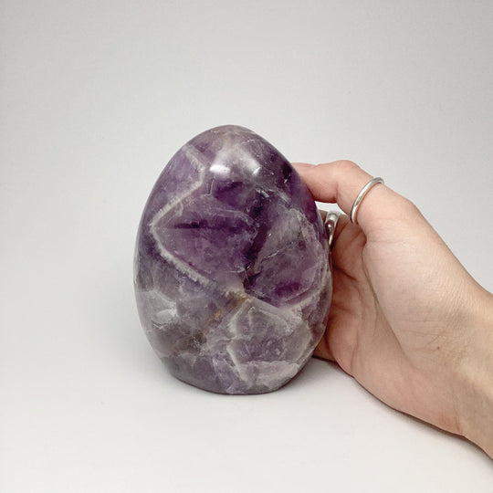 Chevron Amethyst Stand Up - Rocks and Gems Canada