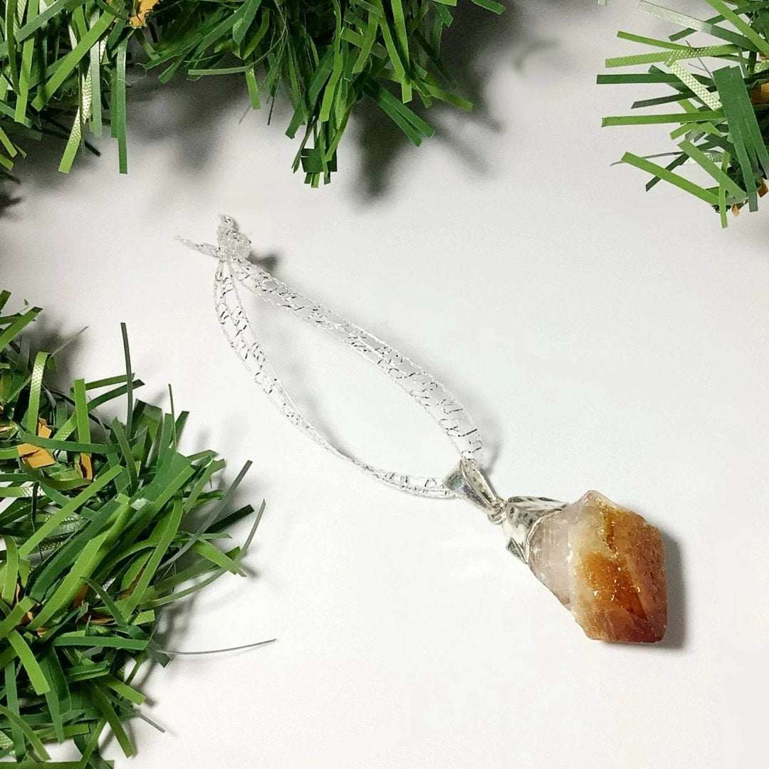 Citrine Christmas Ornament-Rocks and Gems Canada