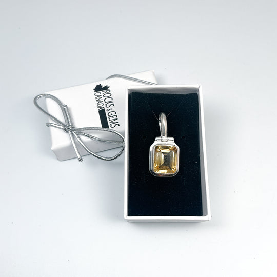 Citrine Pendant-Rocks and Gems Canada