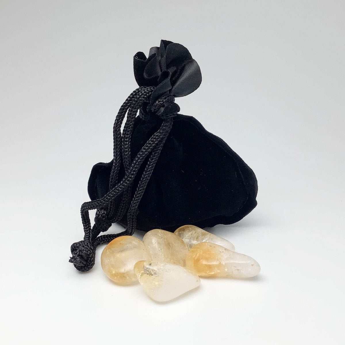 Citrine Small Tumbles Pouch-Rocks and Gems Canada