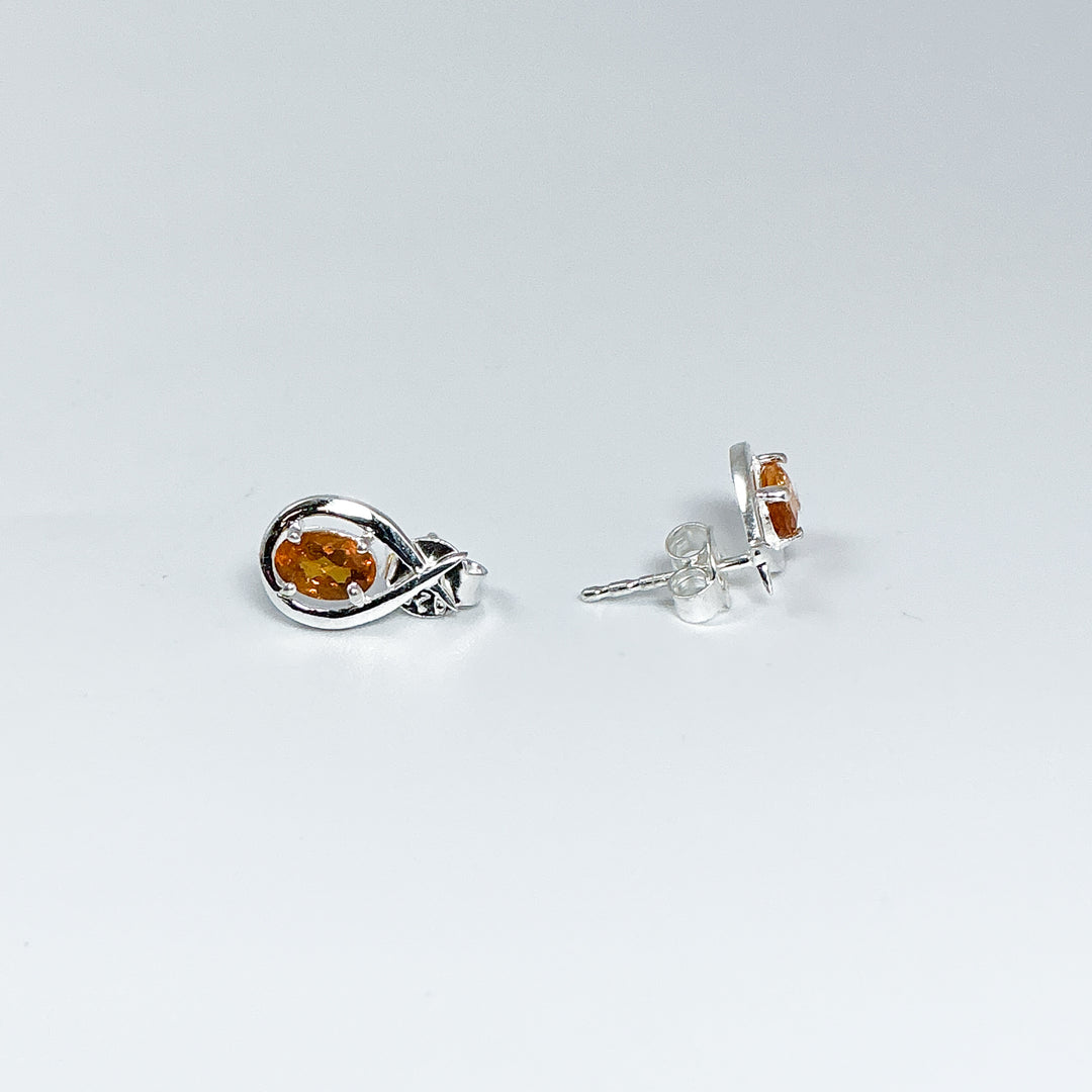Citrine Stud Earrings-Rocks and Gems Canada