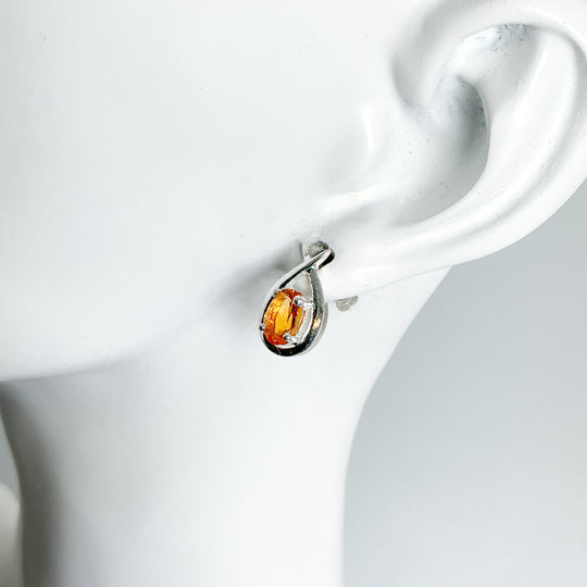 Citrine Stud Earrings-Rocks and Gems Canada