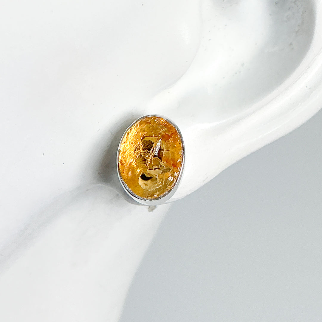 Citrine Stud Earrings-Rocks and Gems Canada
