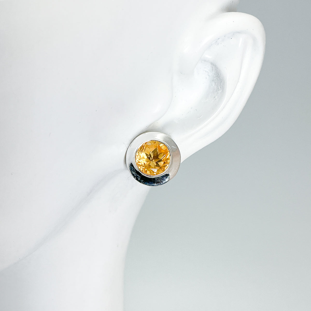 Citrine Stud Earrings-Rocks and Gems Canada