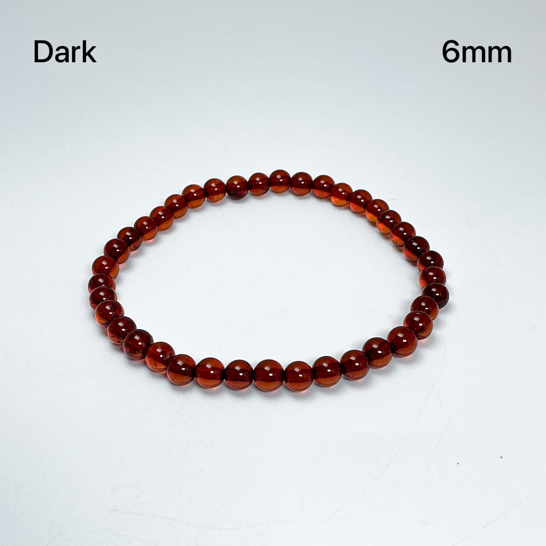 Cognac Amber Beaded Bracelet-Rocks and Gems Canada