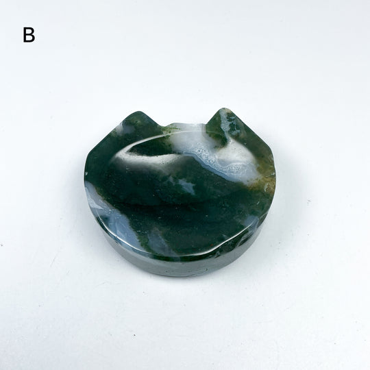 Moss Agate Cat Mini Bowl - Rocks and Gems Canada