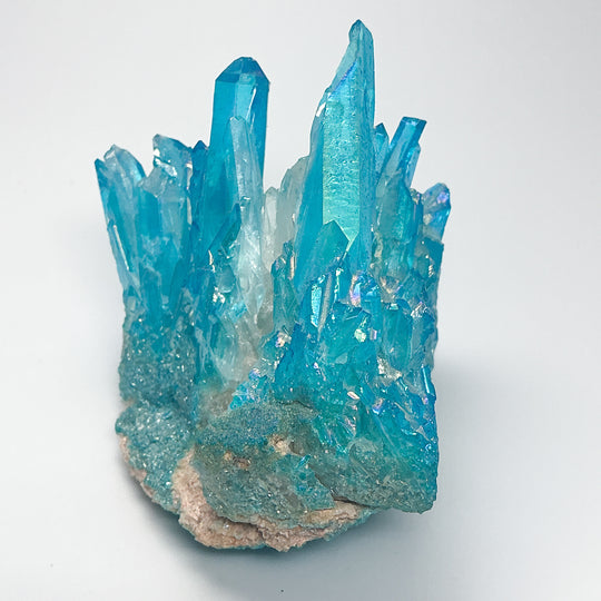 Aqua Aura Quartz Cluster