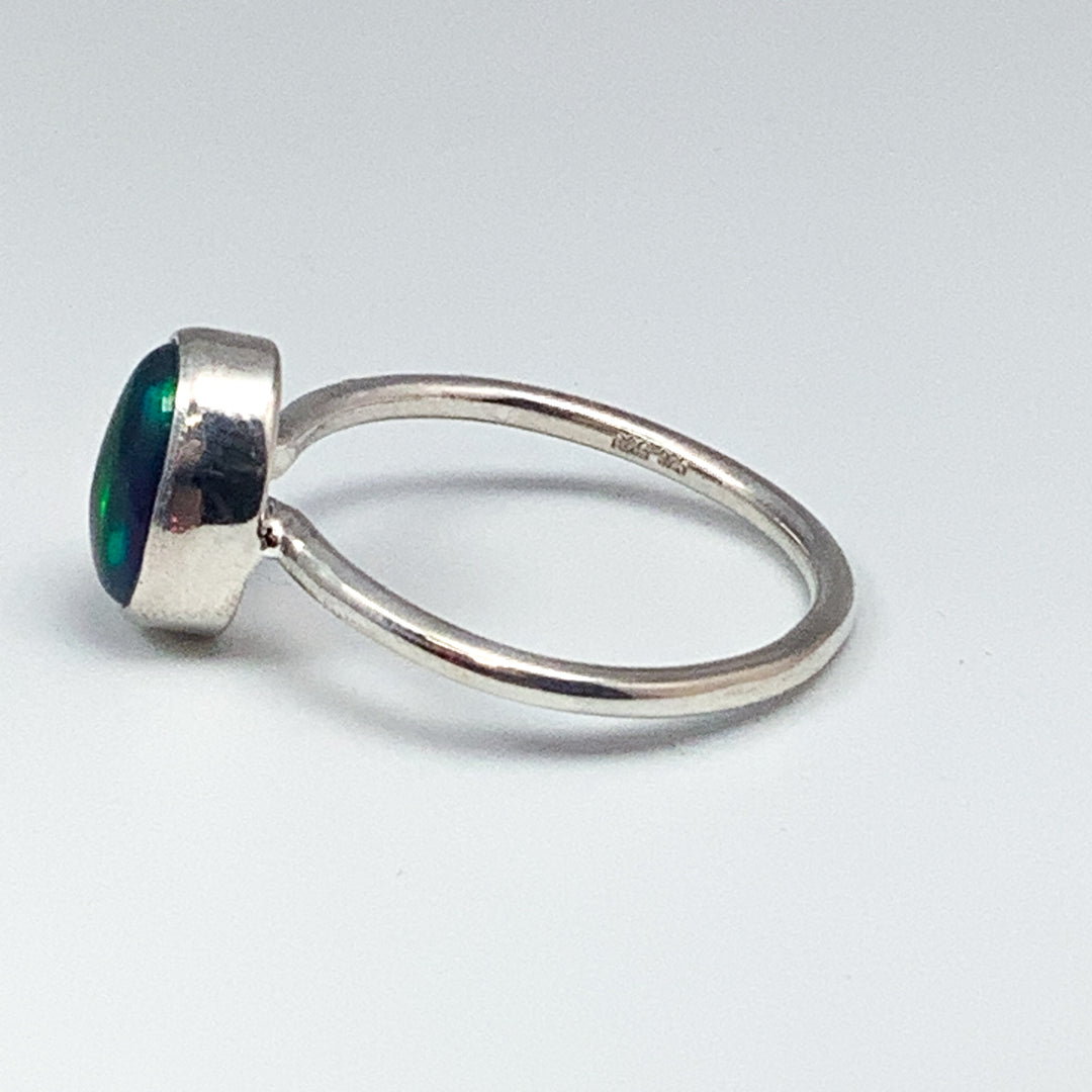 Black Ethiopian Opal Ring