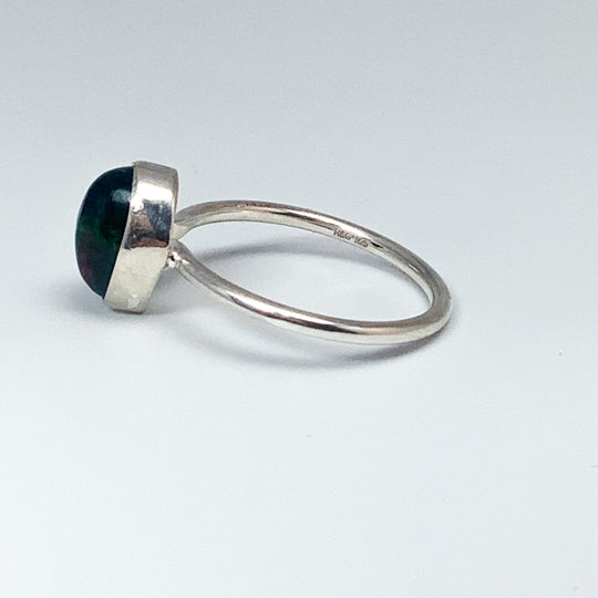 Black Ethiopian Opal Ring