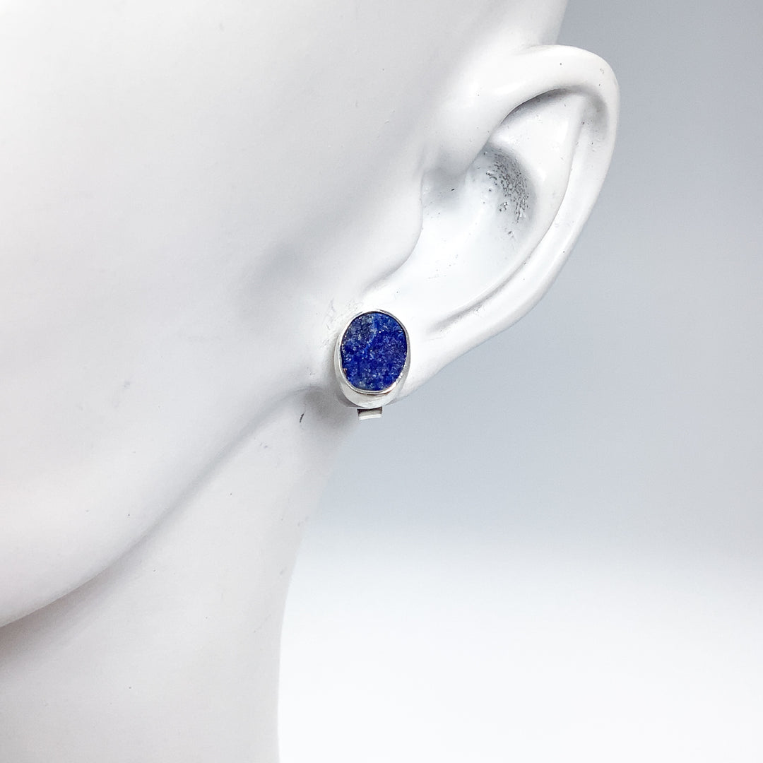 Lapis Lazuli Stud Earrings