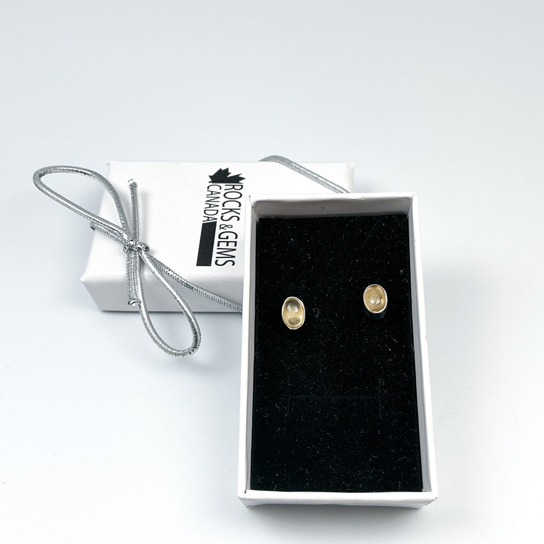 Citrine Stud Earrings