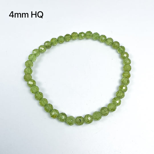 Peridot Faceted Beaded Bracelet - Rocks and Gems Canada