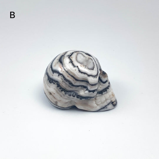 Carved Zebra Jasper Skull - Rocks and Gems Canada