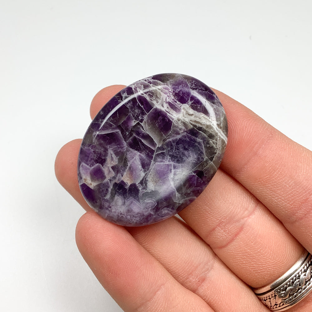 Worry Stone - Chevron Amethyst - Rocks and Gems Canada
