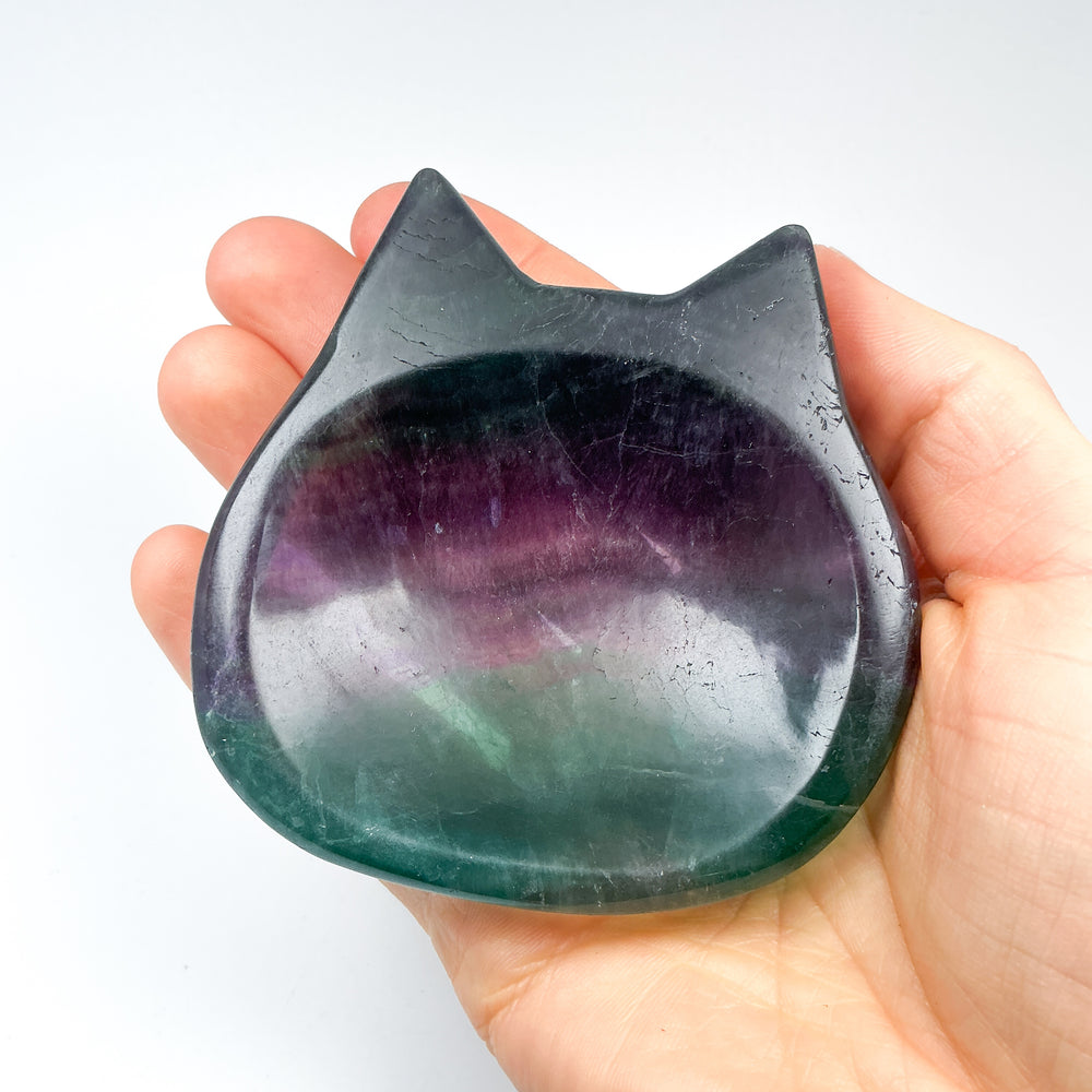 Fluorite Cat Bowl - Rocks and Gems Canada