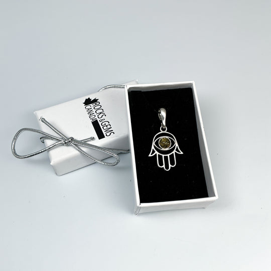 Green Amber Pendant - Rocks and Gems Canada