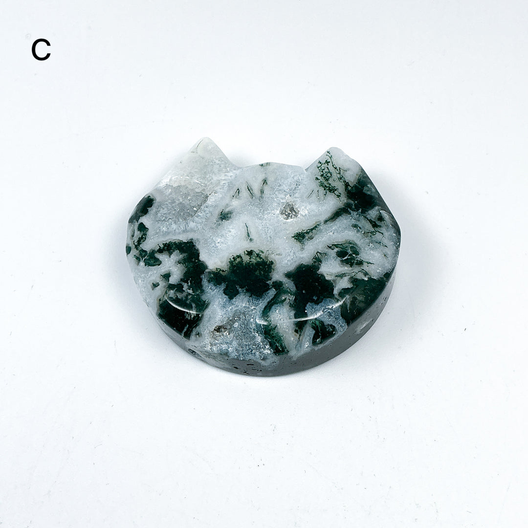 Moss Agate Cat Mini Bowl - Rocks and Gems Canada