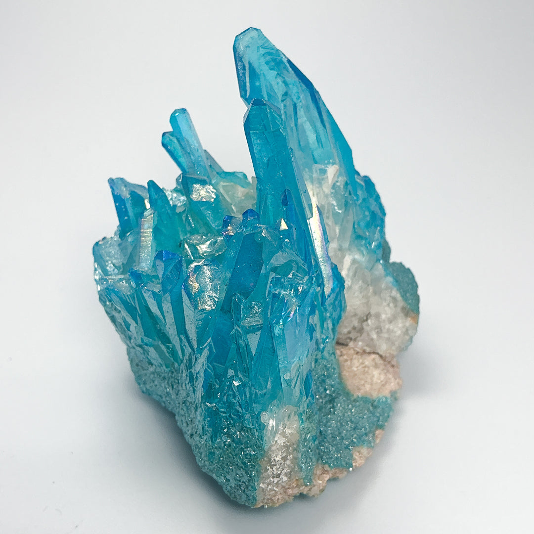 Aqua Aura Quartz Cluster