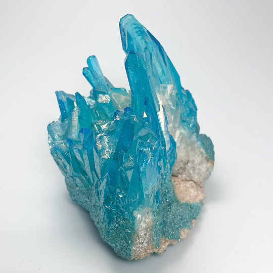 Aqua Aura Quartz Cluster