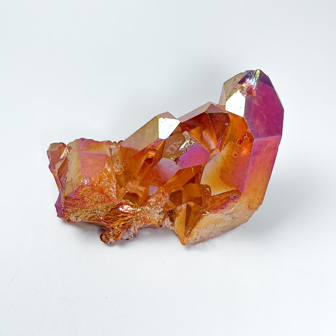 Sunset Aura Quartz Cluster - Rocks and Gems Canada