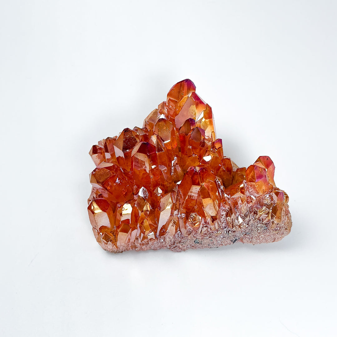 Sunset Aura Quartz Cluster - Rocks and Gems Canada