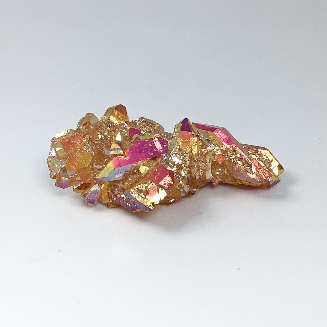 Sunset Aura Quartz Cluster - Rocks and Gems Canada
