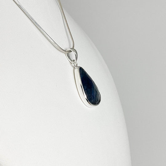 Dark Blue Sapphire Pendant-Rocks and Gems Canada