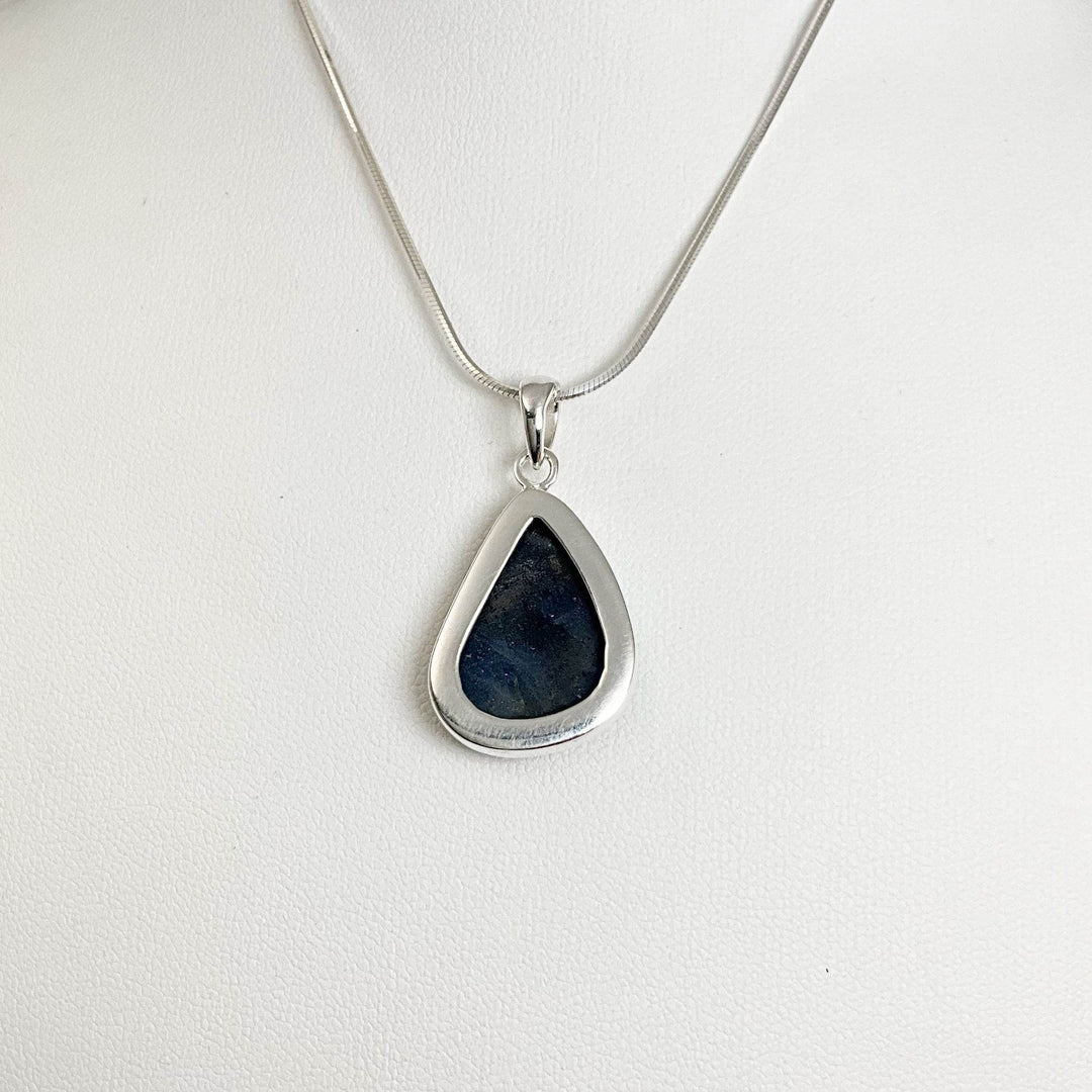 Dark Blue Sapphire Pendant-Rocks and Gems Canada