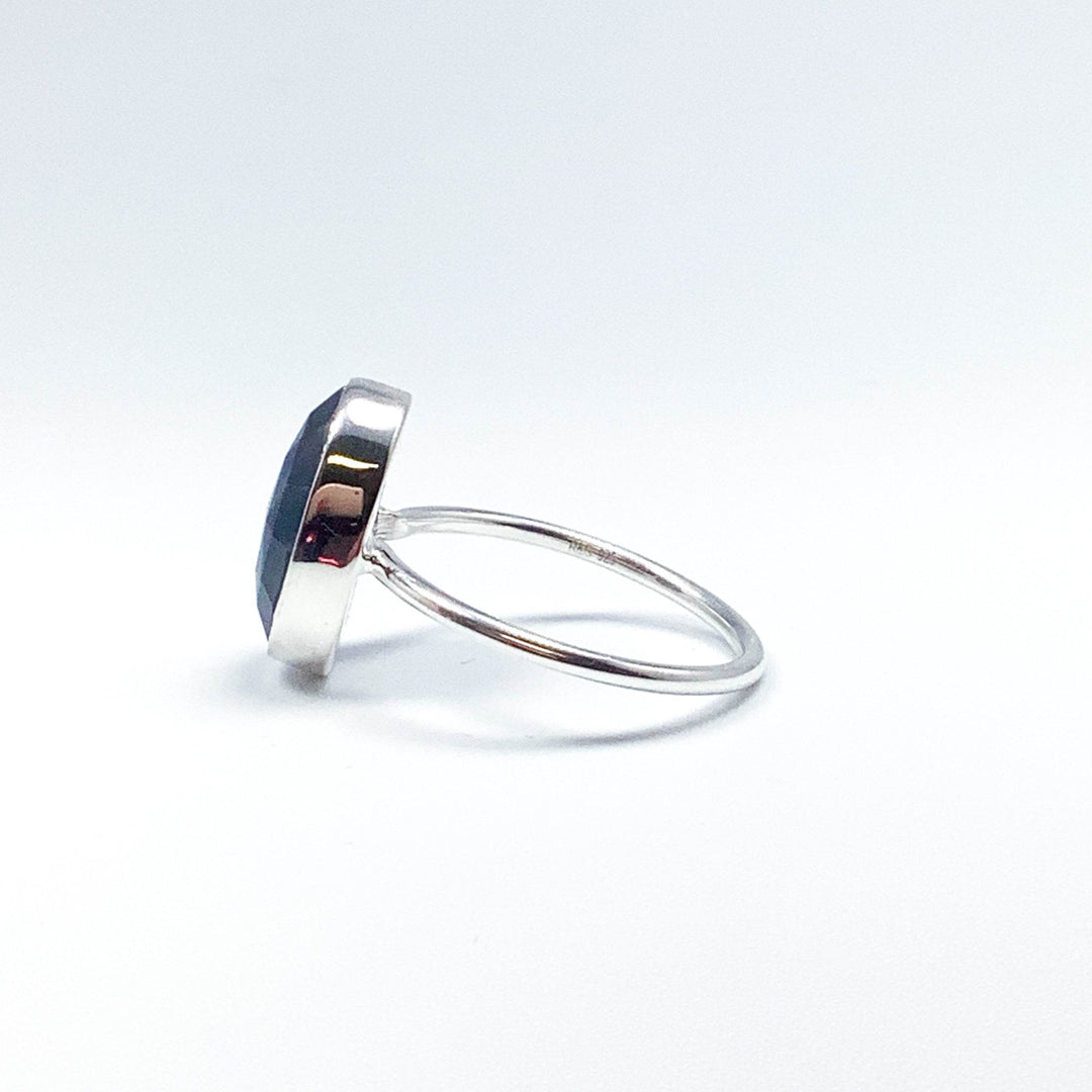 Dark Blue Sapphire Ring-Rocks and Gems Canada