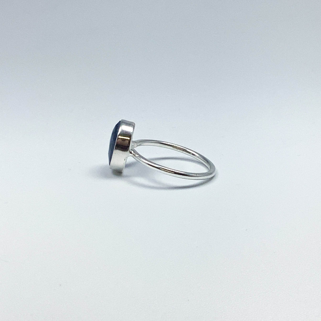 Dark Blue Sapphire Ring-Rocks and Gems Canada